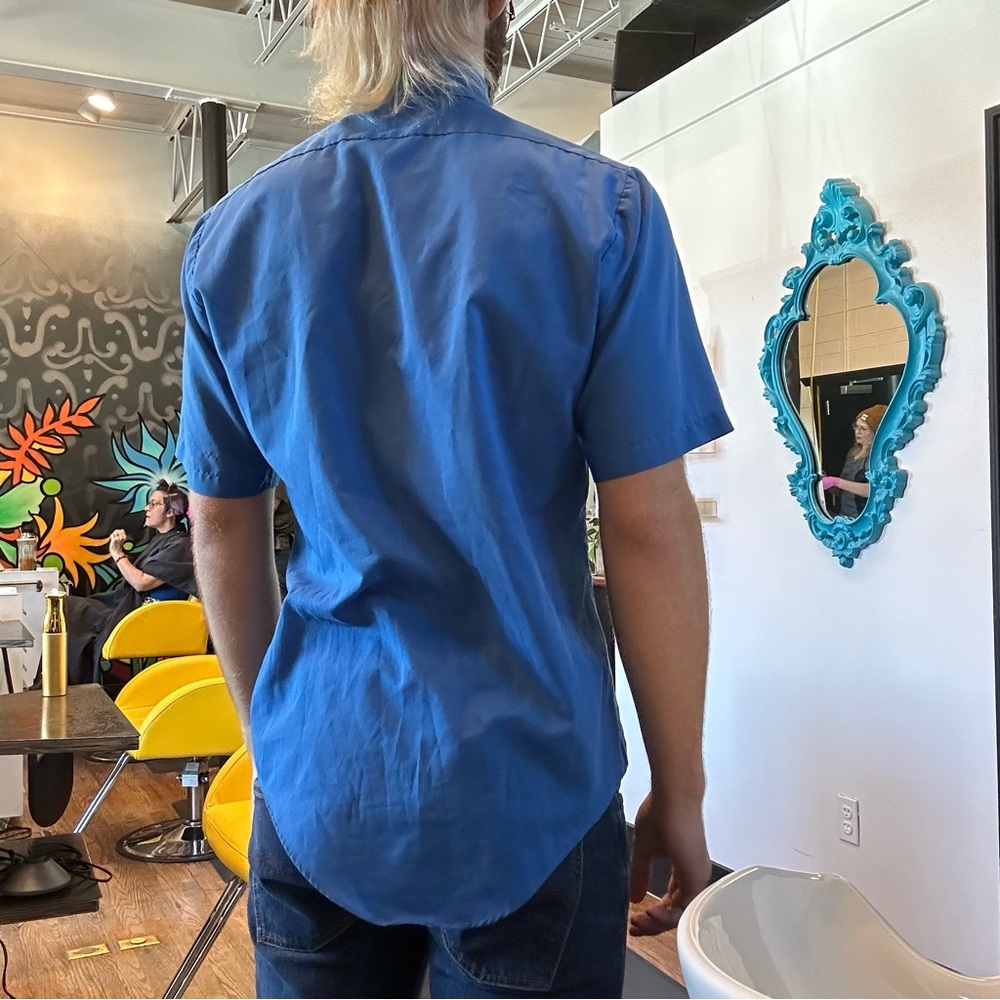 Blue Button Up - image 2